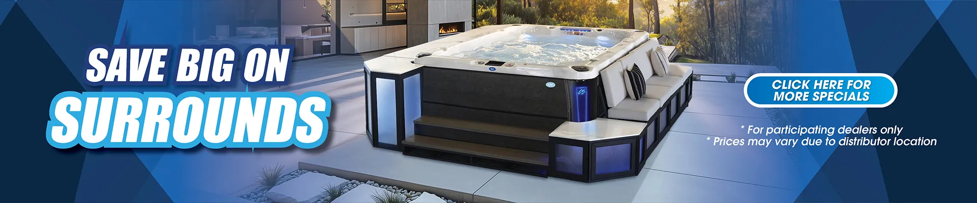 Calspas hot tub being used in a family setting - Bridge Port